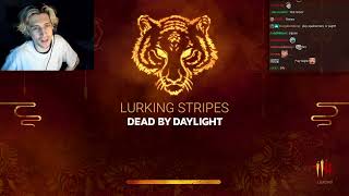 xQc Plays Dead by Daylight Lurking Stripes [upl. by Arick12]