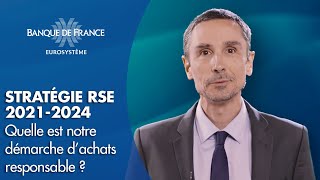 Quelle est notre démarche d’achats responsable   Banque de France [upl. by Aenert638]