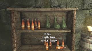 Skyrim  How To Get The Rare Cyrodilic Brandy Two Methods [upl. by Notsruht]