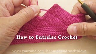 Mini Crochet Tutorial  How to Entrelac Crochet [upl. by Amedeo]