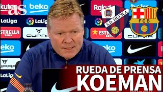 HUESCA  BARCELONA  Rueda de prensa de KOEMAN  Diario AS [upl. by Adroj]