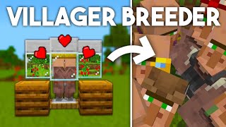 Minecraft EASY Infinite Villager Breeder in Bedrock 121 MCPEXboxPS4Nintendo SwitchWindows10 [upl. by Marti]