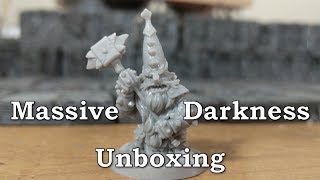 Massive Darkness Unboxing and Size Comparison to DampD Minis [upl. by Guthrie]