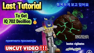 Last Tutorial To Get IQ 702 Decillion🏅 at Ncrafts IQ Obby Uncut Video [upl. by Janeen56]