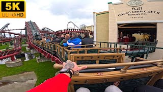 Choco Chip Creek POV 5K Back Row NEW Mine Train 3 Lift Hills Energylandia Poland [upl. by Arted411]