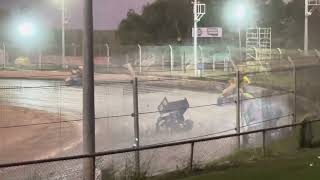 Sprintcars NT Title Heat 2 Northline Speedway Darwin 792024 [upl. by Lilahk]