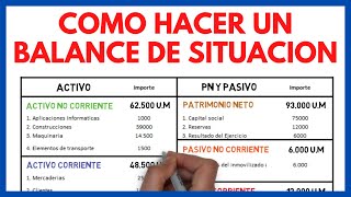 BALANCE de SITUACION 2º Bachillerato ⚖️  ➕ EJERCICIO RESUELTO  Economía de la Empresa 111 [upl. by Tereb635]