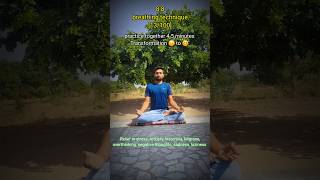 88 breathing technique 13100 pranayama breathwork deepbreathing relaxing anxietyrelief [upl. by Eidoow]