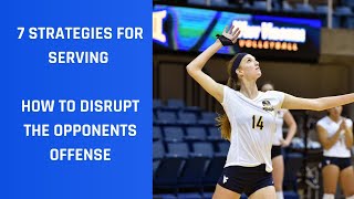 Volleyball Serving Strategies 7 TIPS TO TOUGH SERVING [upl. by Ailelc]