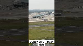 Dublin ATC tower visit planespotting airplane aviation girlsinaviation dublinairport live [upl. by Ahaelam]