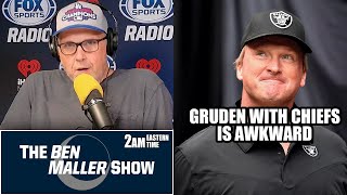 Jon Gruden At Chiefs Camp is AWKWARD l BEN MALLER SHOW [upl. by Oedama612]