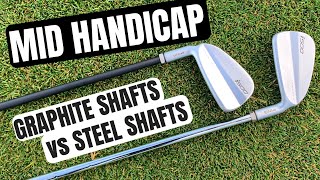 Steel Shafts Vs Graphite Shafts For Mid Handicap Golfers [upl. by Ylac]