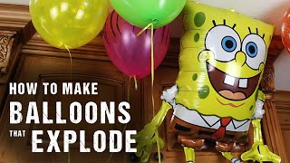 How To Make Balloons That Explode [upl. by Eiral]