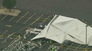 Bedford Park company party turns chaotic as tent collapse injures 26 [upl. by Aneeras]