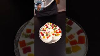 Fruit jelly cake 🍥🎂youtubeshorts recipe food foodvlog asmrsounds [upl. by Tevis]