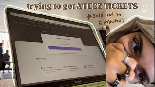 ateez ticketing experience  trying to get kpop concert tickets ATL [upl. by Martynne586]