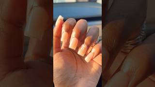 I did my nails in the car  Using Modelones new Mini Gel Salon kit 🤯 nails [upl. by Adnawaj990]