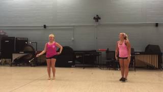 Twirler for a Day 2016 Beginner Routine Group 1 PART 2 OF 2 [upl. by Hilda]