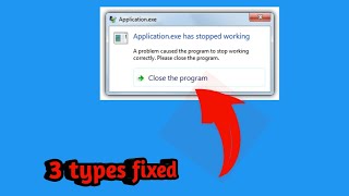 A Problem Caused the Program to Stop Working Correctly Windows Will Close The Program and Notify You [upl. by Judson677]