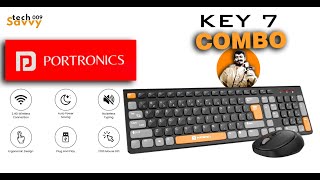 Portronics KEY 7 Wireless Combo Keyboard and MouseBEST WIRELESS KEYBOARD wirelesskeyboardandmouse [upl. by Lluj]