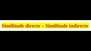 Similitudes directes et similitudes indirectes  Cours complet et Applications [upl. by Mathews]