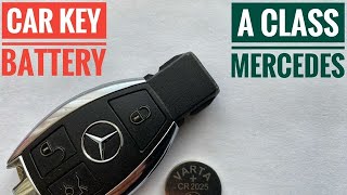 Mercedes A Class Key Fob Battery Replacement  CR2025 [upl. by Pirali]