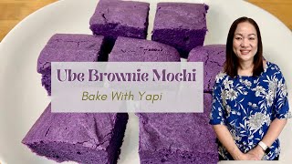 UBE BROWNIE MOCHI BAKEWITHYAPI [upl. by Anertak]