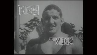 1927 Swimming Competition George Kojack Johnny Weissmuller [upl. by Spiros]