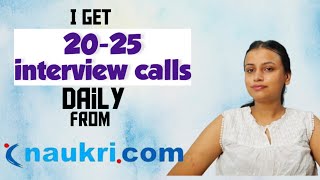 How to get interview calls from NAUKARI COM  get 2025 calls daily  fresher experienced [upl. by Sille]