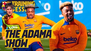 ADAMA SCORES AND STUNS IN TRAINING 💪💪 [upl. by Niak]