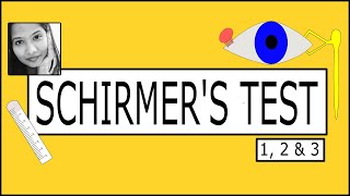 Schirmers test  Procedure Principle amp Interpretation Schirmer 1 2 amp 3 Dry eye disease [upl. by Ecyarg52]