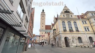 Ingolstadt Germany 2022  Old Town Walking 4K [upl. by Nannie]