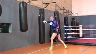 bag work muay thai style 2 [upl. by Eldnar]