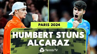 Ugo Humbert TAKES DOWN Carlos Alcaraz  Paris 2024 Highlights [upl. by Fusuy]