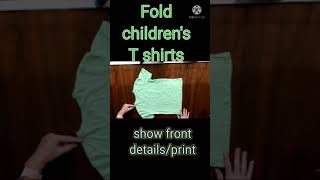 fold Tshirts all ages to see front picture easy file konmari folding shorts [upl. by Alamaj]