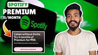 Spotify Premium for ₹15Month How to Get the Deal  Spotify Premium offer [upl. by Alamap434]