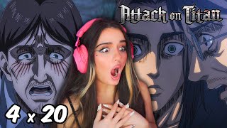 IT WAS EREN ALL THIS TIME The Truth ATTACK ON TITAN  Reaction 4x20 [upl. by Lleder]