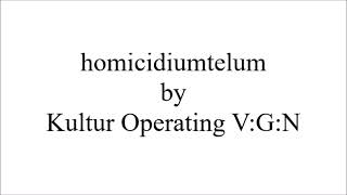 KOV  homicidiumtelum [upl. by Teerprah]