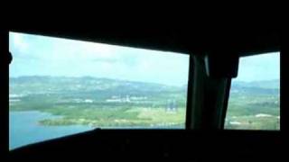 Atterrissage vu du Cockpit en Martinique [upl. by Spiro]