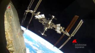 Lattracco della navicella Soyuz alla stazione spaziale internazionale [upl. by Dalt]