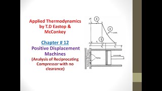 Lecture  01Analysis of Reciprocating Compressors with no clearance Positive Displacement Machines [upl. by Giavani]