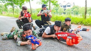 LTT Game Nerf War  Winter SEAL X Nerf Guns Fight Criminal Group Legendary Warrior Nerf Mega [upl. by Luciana]