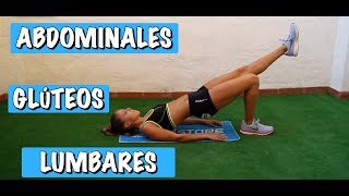 7 minutosRutina de abdominales glúteos y lumbares [upl. by Aronas540]