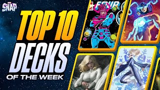 TOP 10 BEST DECKS IN MARVEL SNAP  Weekly Marvel Snap Meta Report 99 [upl. by Hendrix]