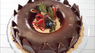 Dolce di Natale Torta moderna alla nocciola e cioccolato [upl. by Eenerb]