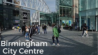 Birmingham Walks City Centre Tour BullRing England UK [upl. by Olim]