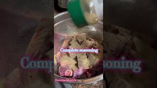 Dry seasoning on my Goat meat [upl. by Neeuq]