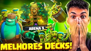 ESSES SÃO OS MELHORES DECKS PARA ARENA 9 ARENA DA SELVA NO CLASH ROYALE [upl. by Eppesiug]