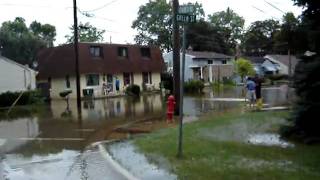 2010 Flood Bensenville IL Fenton [upl. by Ahsienroc]