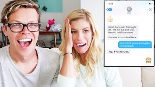 Why Did She Send this Reacting to Texts from Our Moms [upl. by Chev]